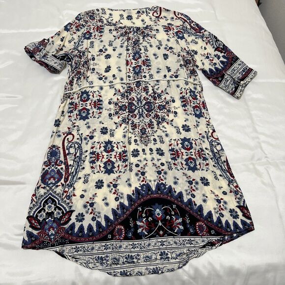 La Moda Tropical Cover Up Caftan Garden Midi Dress Embellishments L / XL - Picture 13 of 16